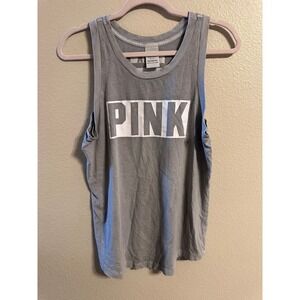 PINK Victoria's‎ Secret Tank Top Sleeveless Casual Everyday Gray S